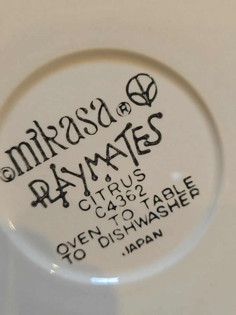 Mikasa Playmates Vintage Citrus Cup & Saucer - Picture 7 of 7
